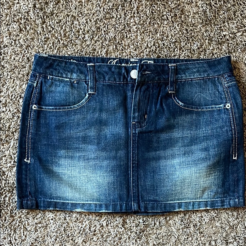 Classic Denim Skirt - Blue